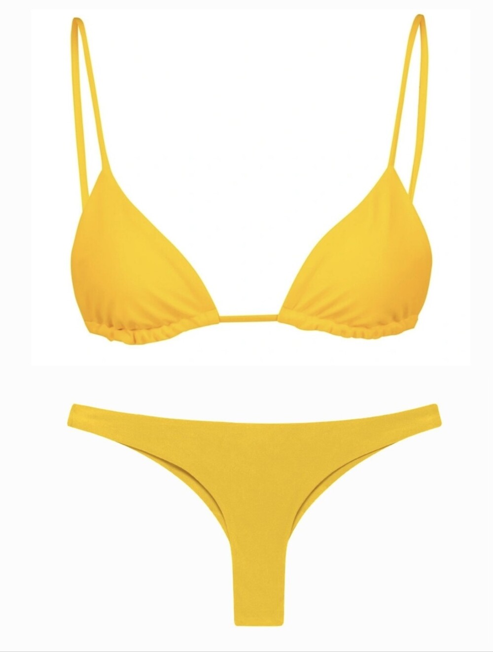 Jade Swim Via Top and exposed Bottom in Canary Size Medium NWT